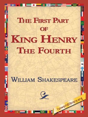 cover image of The First Part of King Henry the Fourth